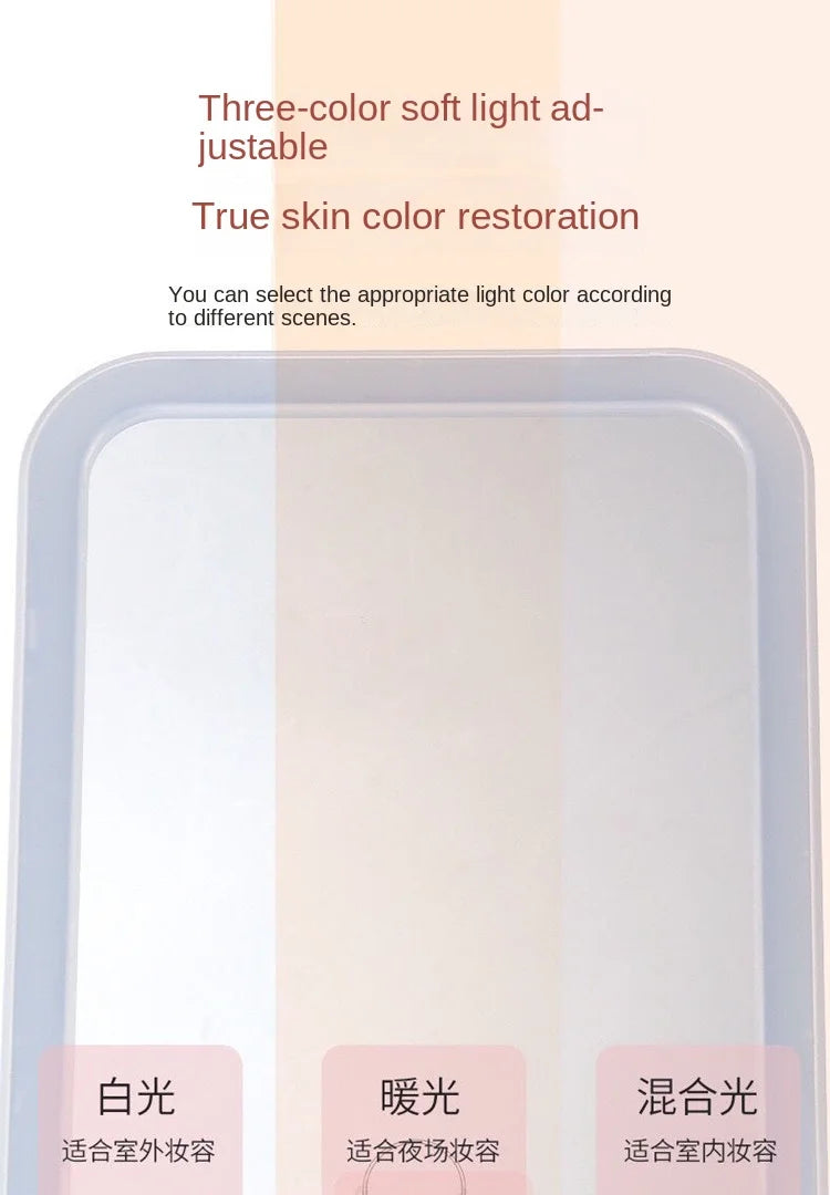 Rechargeable LED Touch Screen Makeup Mirror