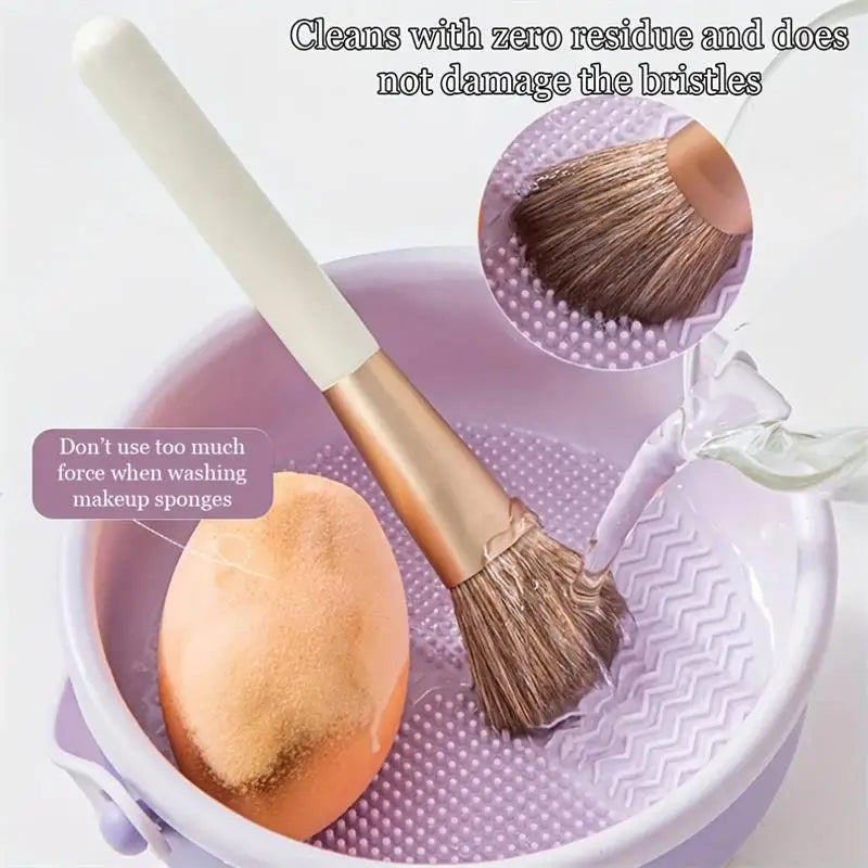 3-in-1 Silicone Makeup Brush Cleaner