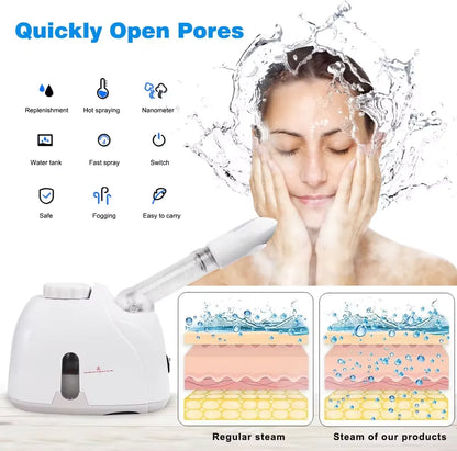 Hydrating Face Steamer for Deep Cleansing