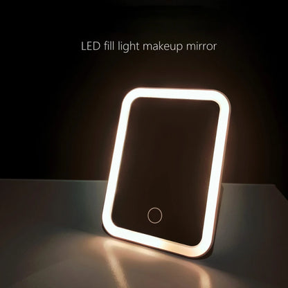 Rechargeable LED Touch Screen Makeup Mirror