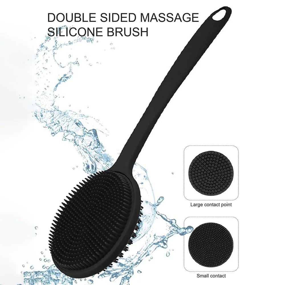 Soft Back Scrub Brush with Handle