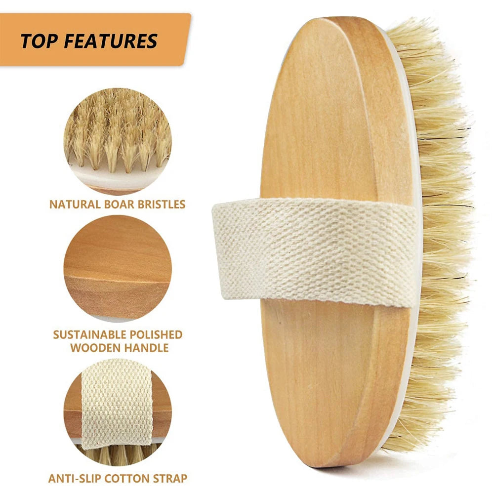 Wooden Body Massage Brush