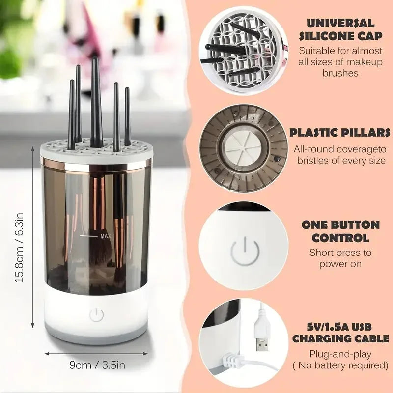 Portable USB Makeup Brush Cleaner