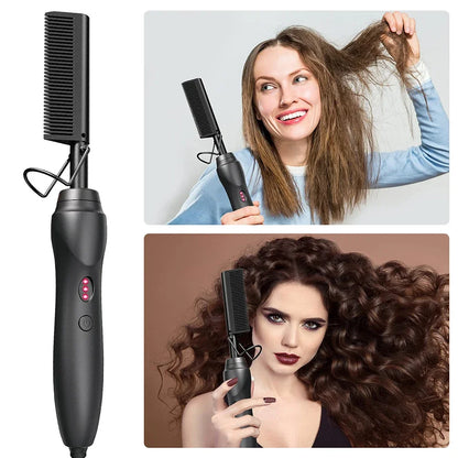 Portable Hot Comb Hair Straightener