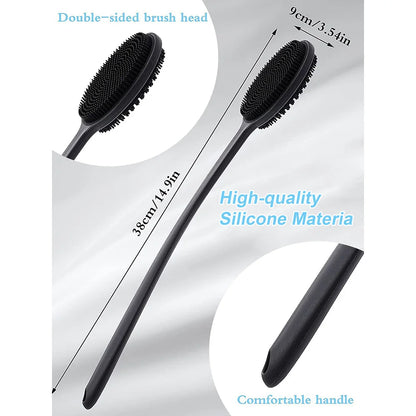 Soft Back Scrub Brush with Handle