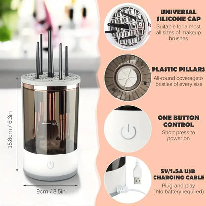 Portable USB Makeup Brush Cleaner