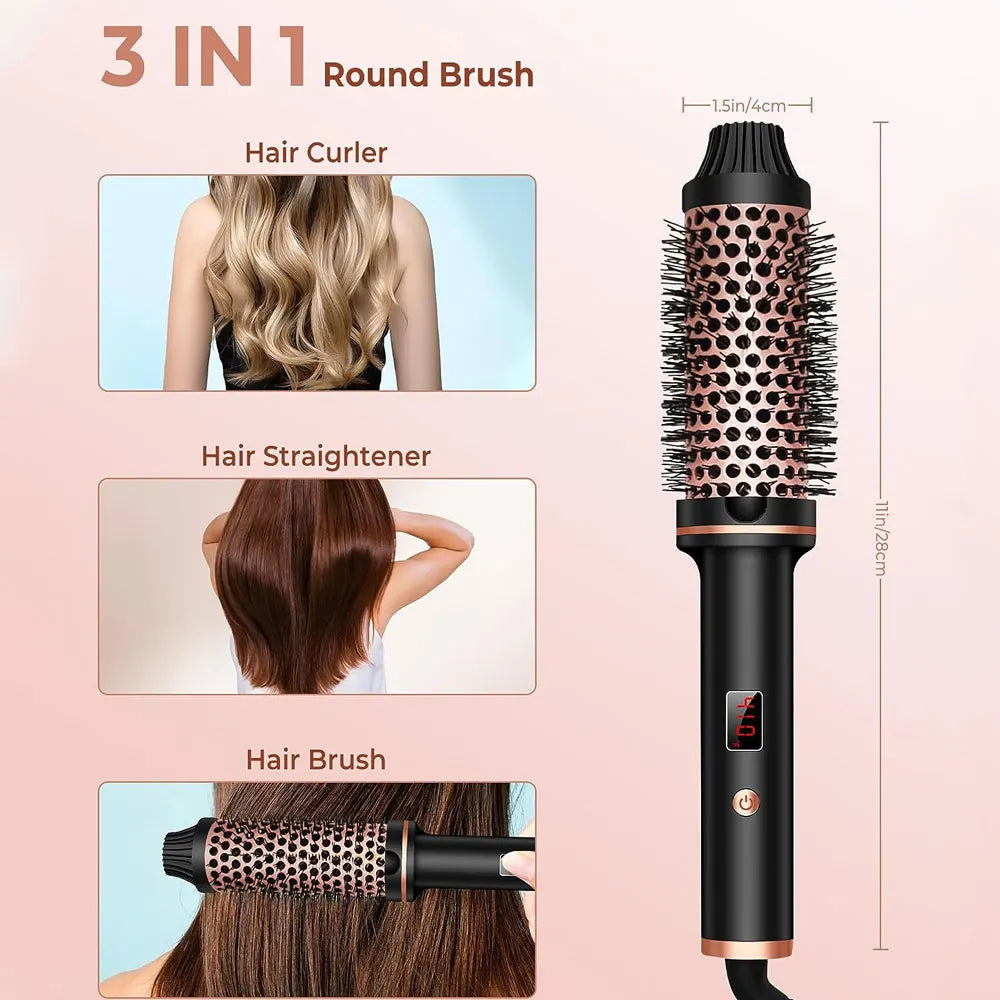 Ceramic Heated Hair Curling Brush