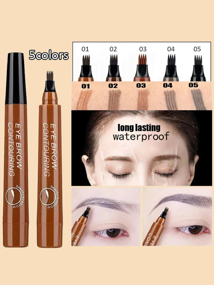 4-Point Waterproof Eyebrow Pencil