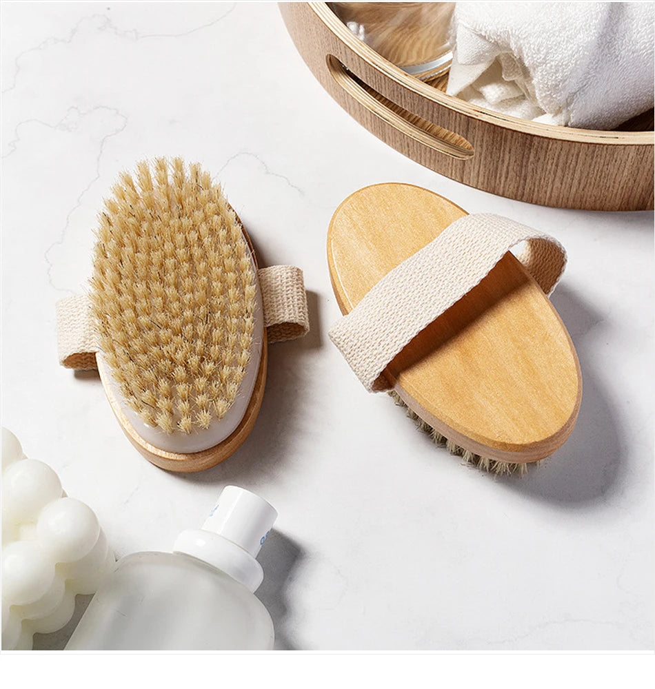 Wooden Body Massage Brush