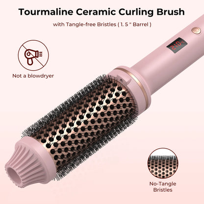 Ceramic Heated Hair Curling Brush