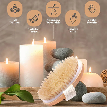 Wooden Body Massage Brush