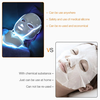 7 Colors LED Facial Mask