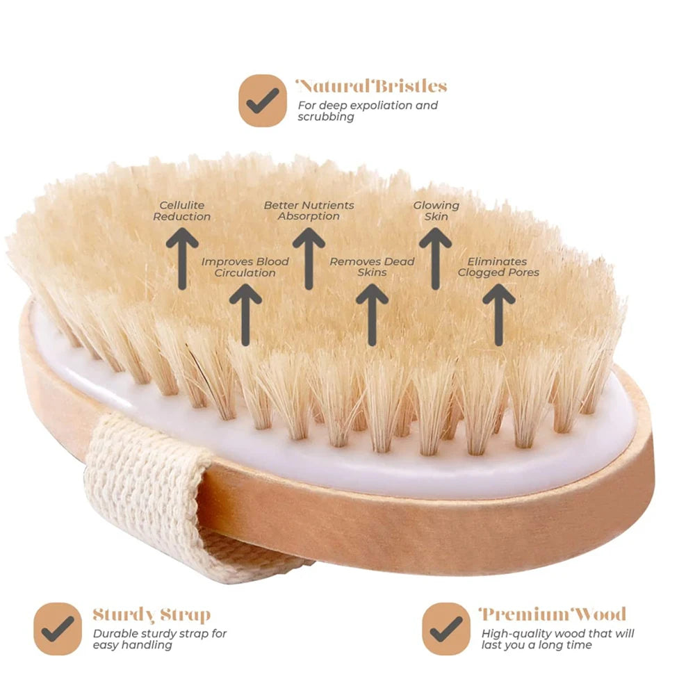 Wooden Body Massage Brush