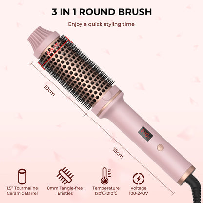 Ceramic Heated Hair Curling Brush