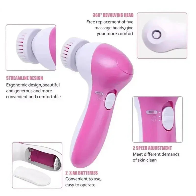 5-in-1 Electric Facial Cleaner