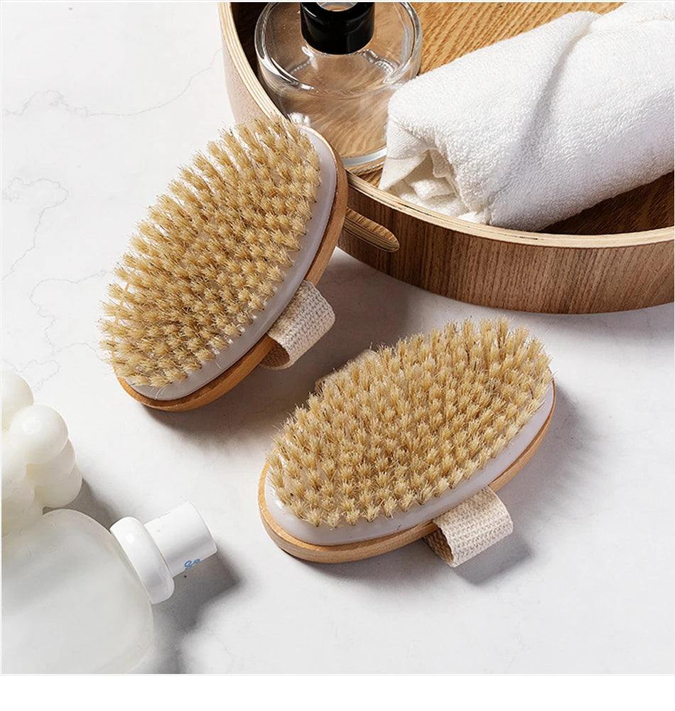 Wooden Body Massage Brush